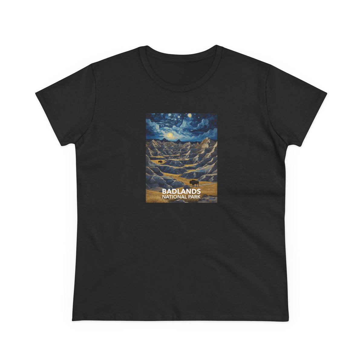 Badlands National Park Women's T-Shirt - Starry Night