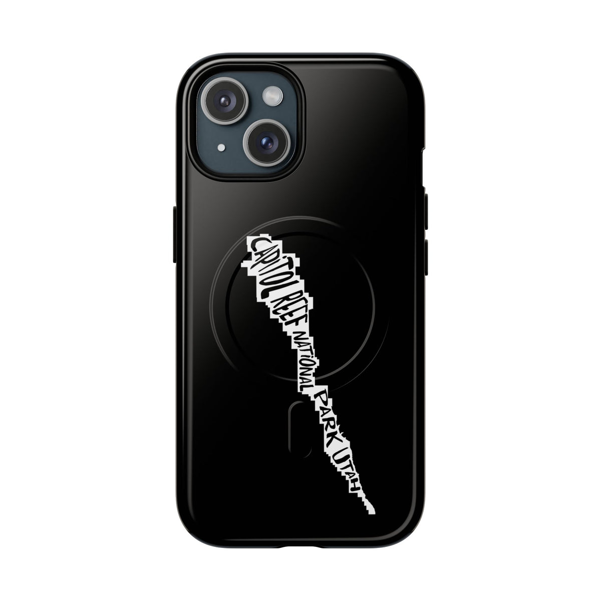 Capitol Reef National Park iPhone Case with MagSafe - Map Design