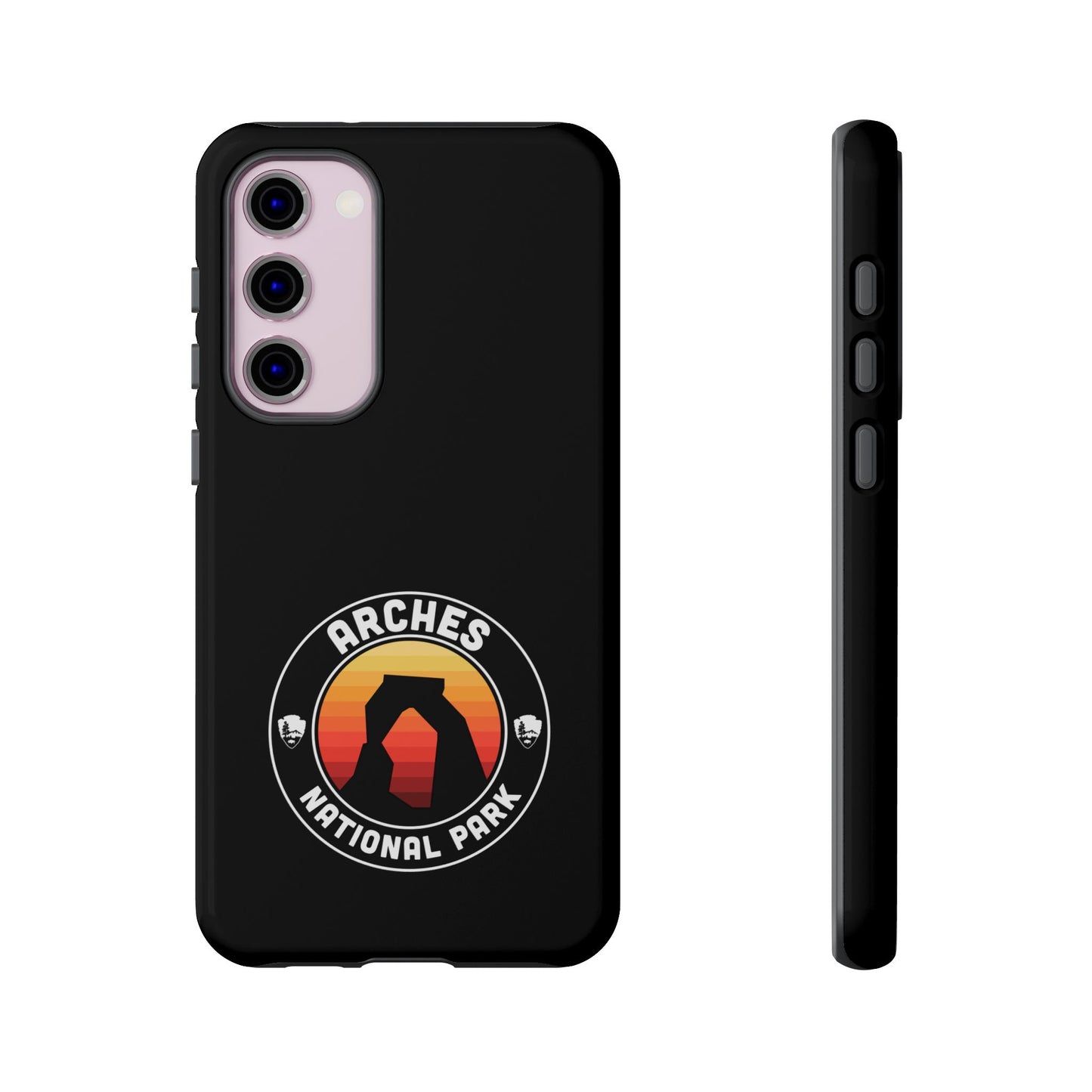 Arches National Park Phone Case - Round Emblem Design