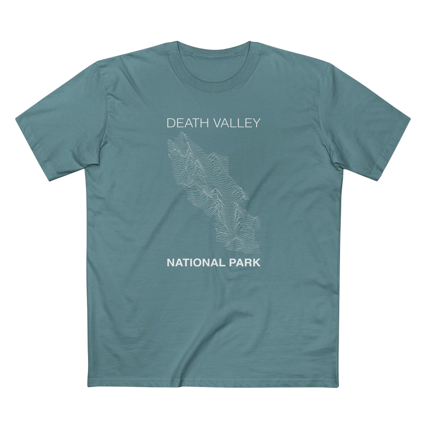 Death Valley National Park T-Shirt Lines in Slate Blue