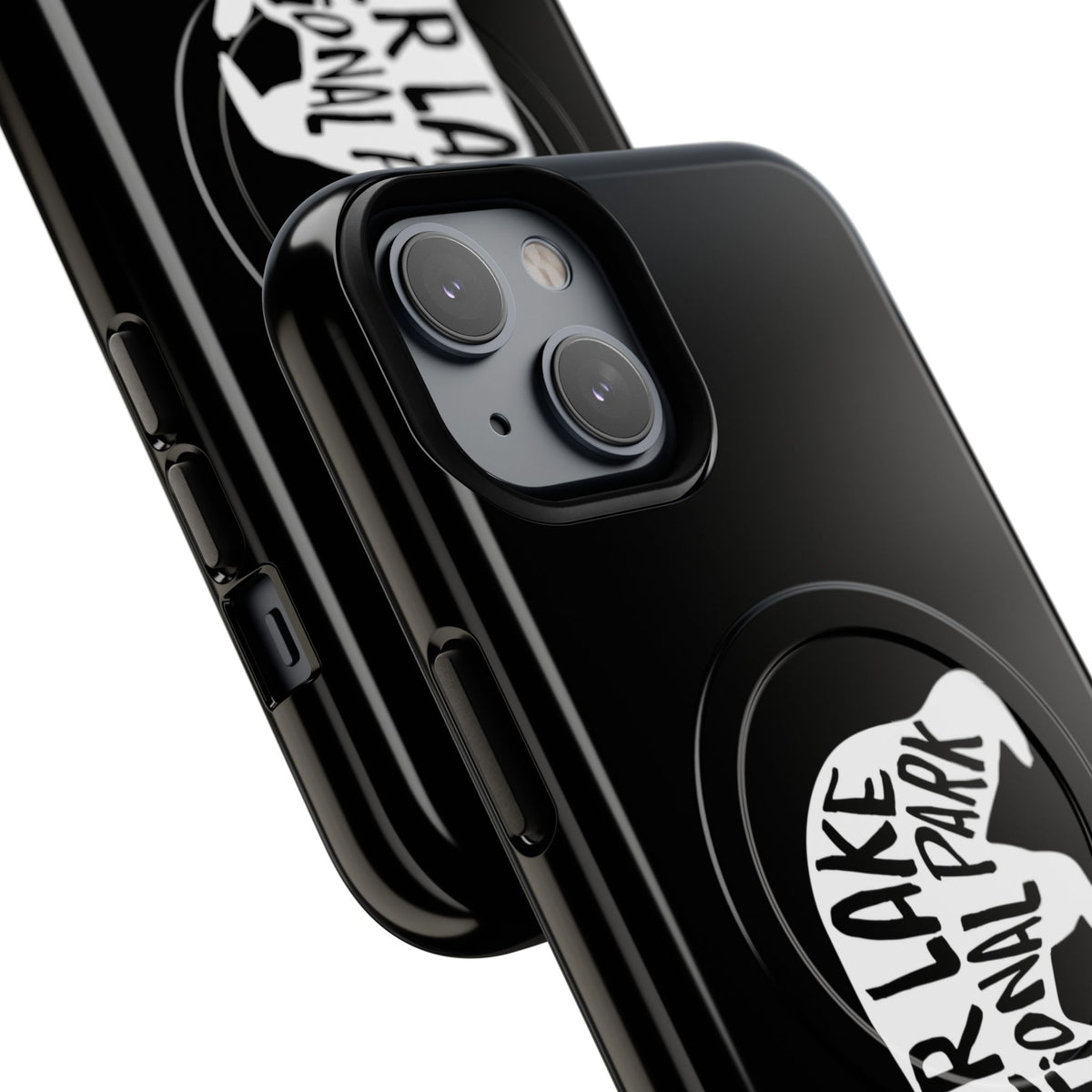Crater Lake National Park iPhone Case with MagSafe - Black Bear Design