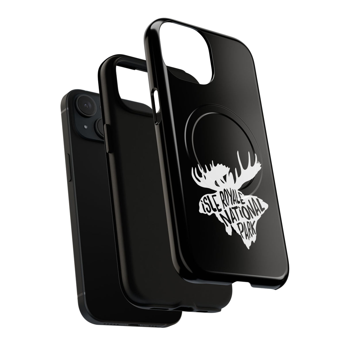 Isle Royale National Park iPhone Case with MagSafe - Moose Design