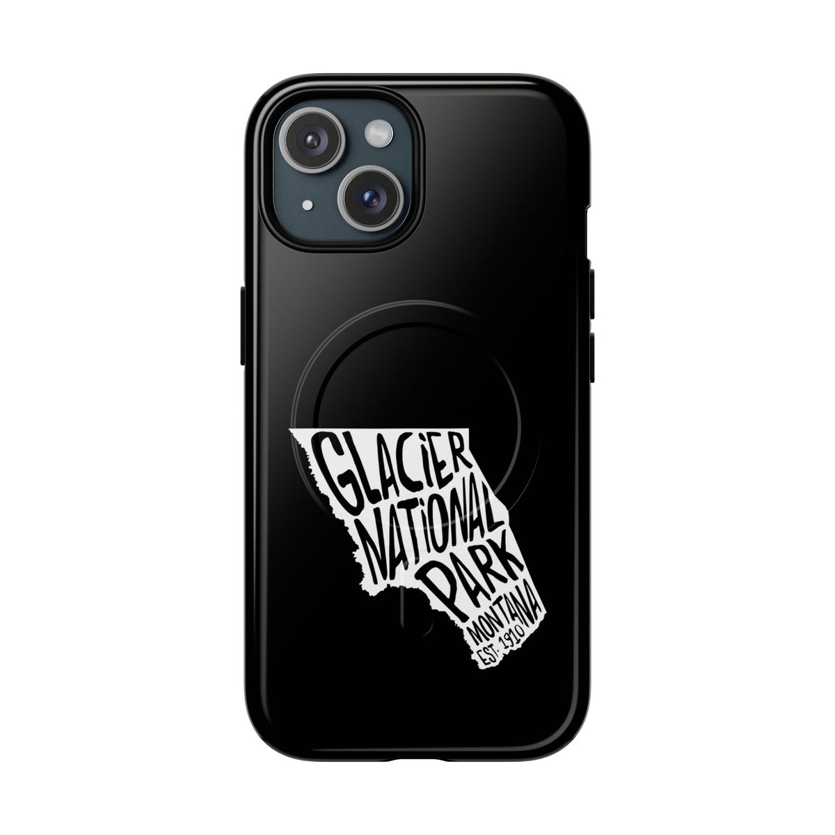 Glacier National Park iPhone Case with MagSafe - Map Design