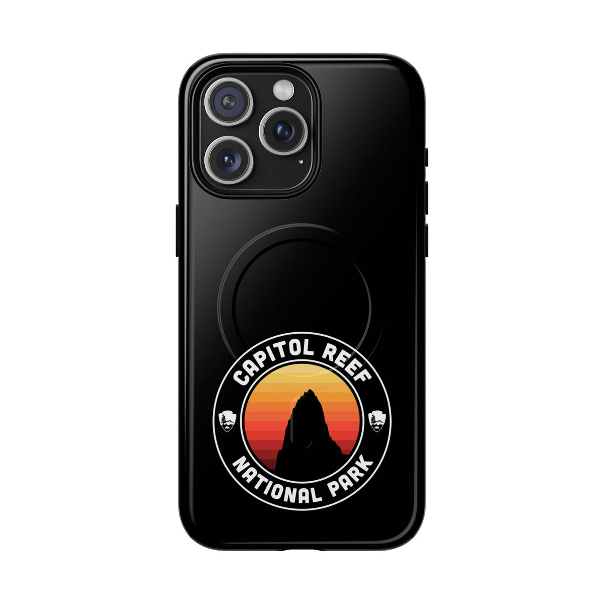 Capitol Reef National Park iPhone Case with MagSafe - Round Emblem Design