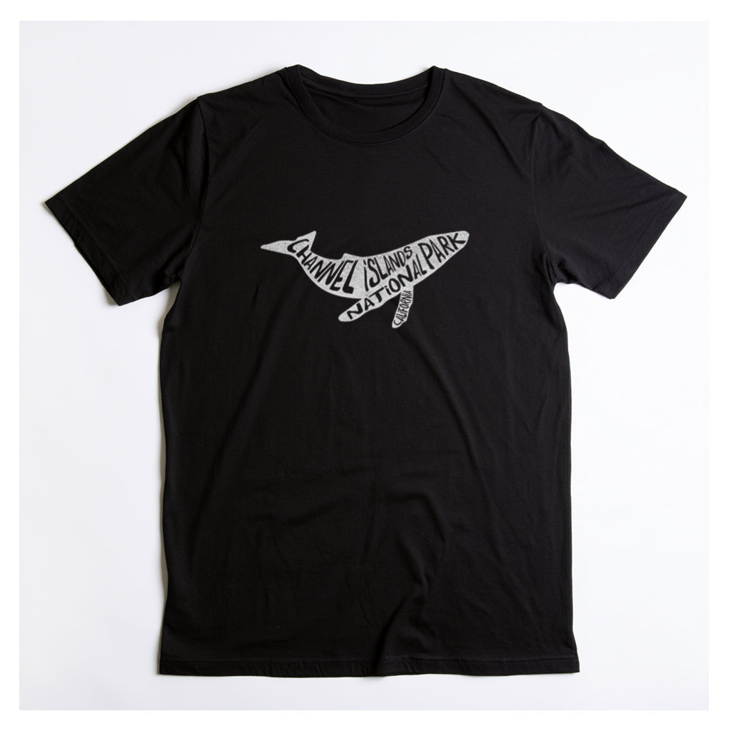 Channel Islands National Park T-Shirt - Humpback Whale in Black