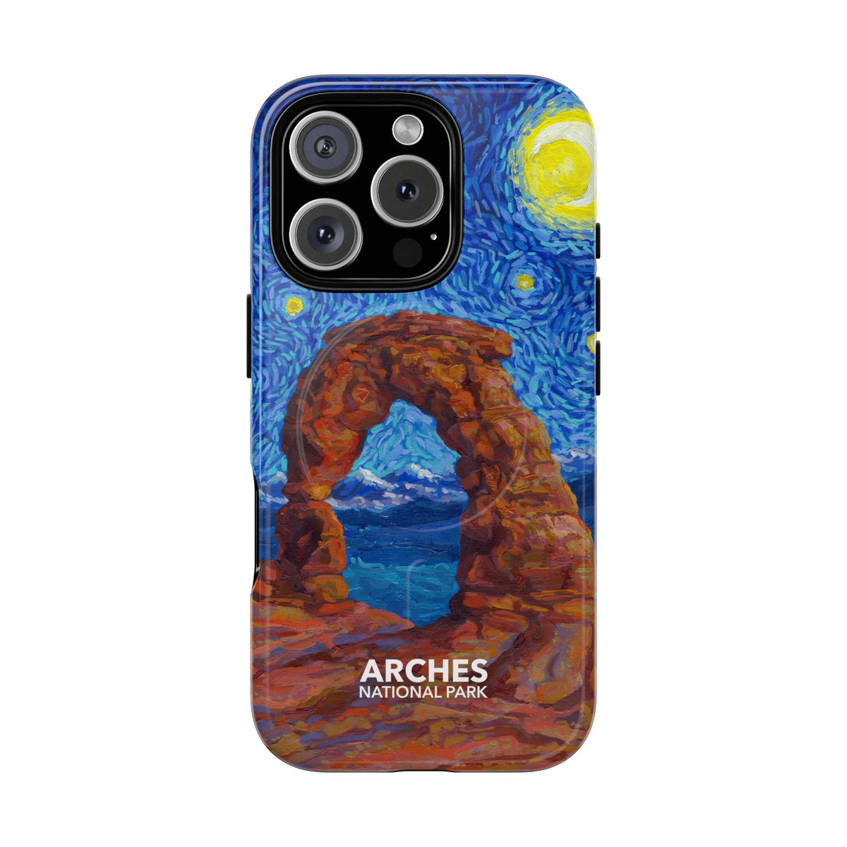 Arches National Park iPhone Case with MagSafe - Starry Night