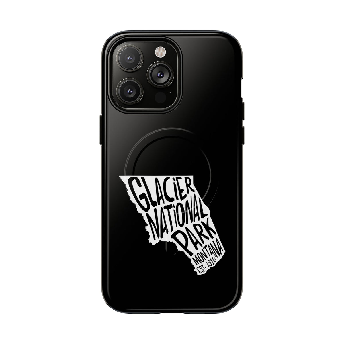 Glacier National Park iPhone Case with MagSafe - Map Design