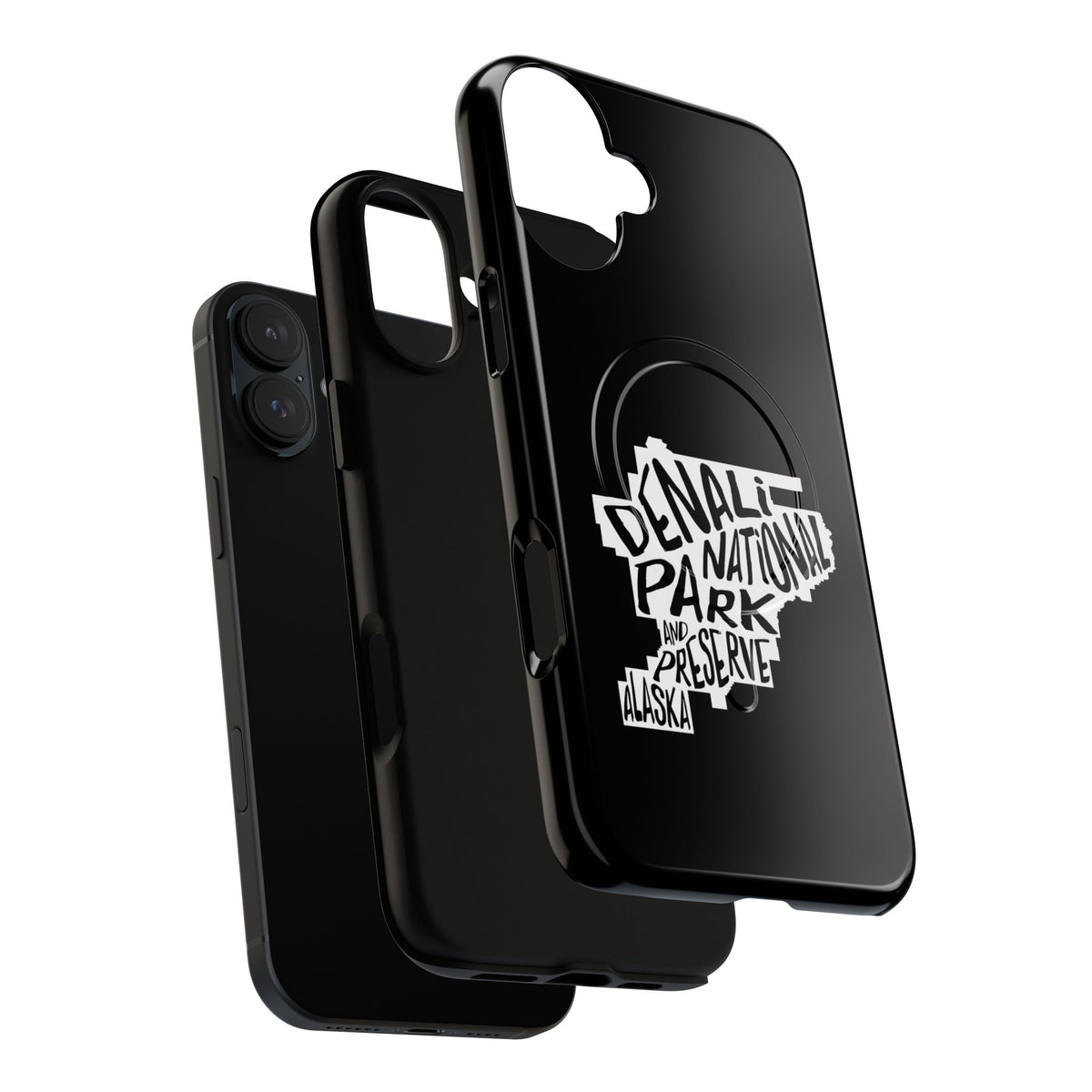 Denali National Park iPhone Case with MagSafe - Map Design