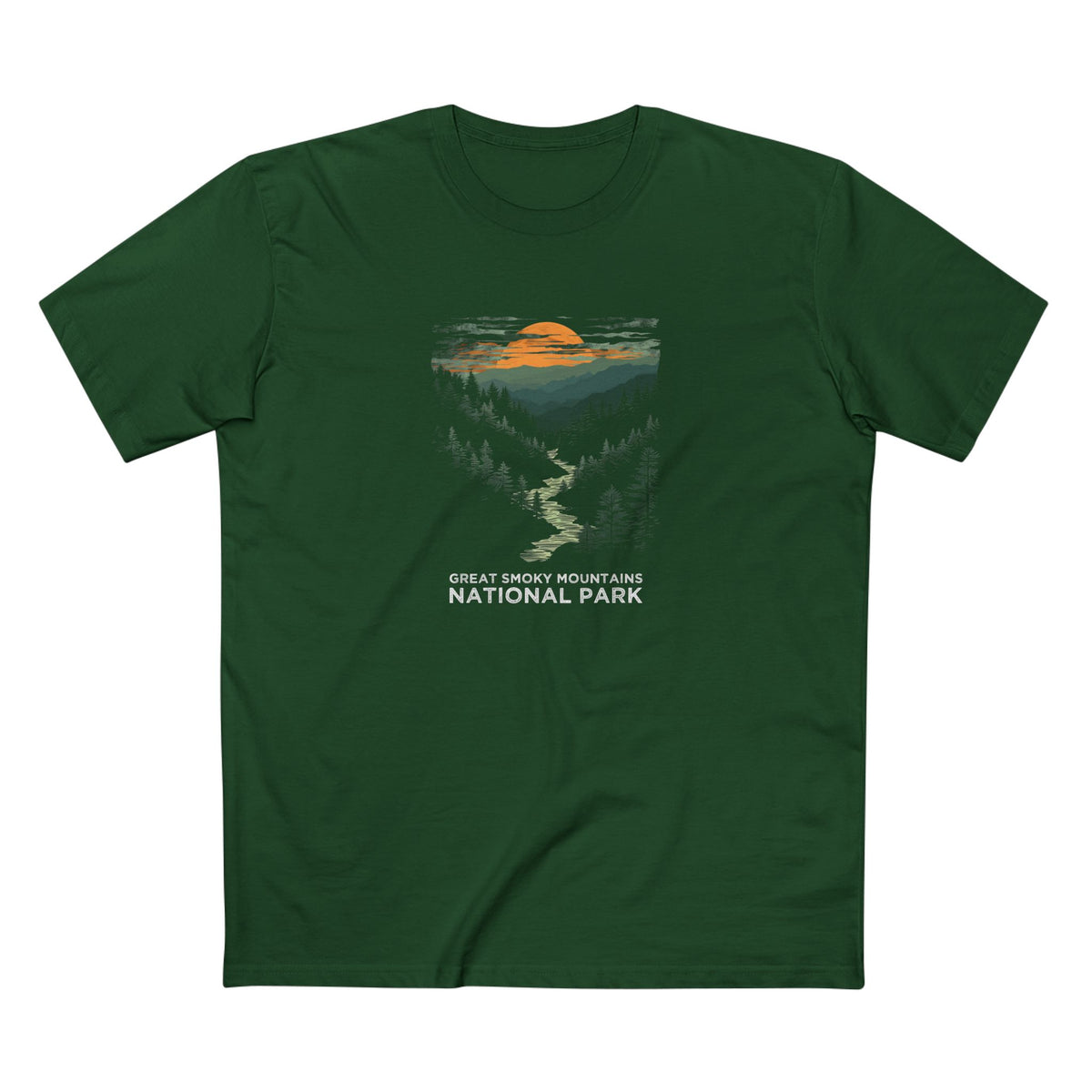 Great Smoky Mountains National Park T-Shirt - in Forest Green