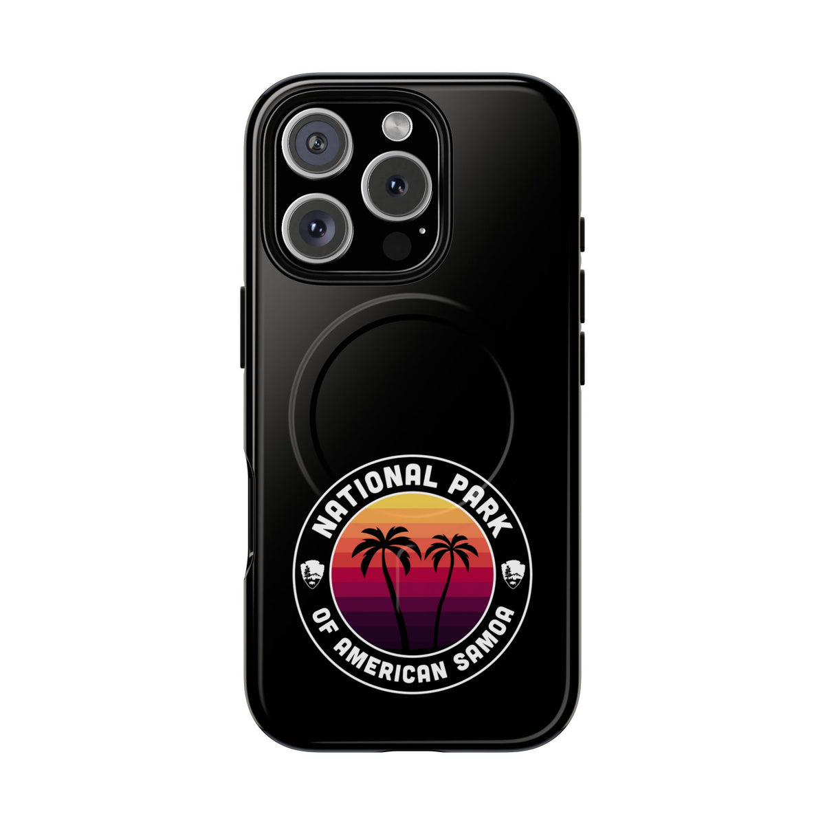 National Park of American Samoa iPhone Case with MagSafe - Round Emblem Design