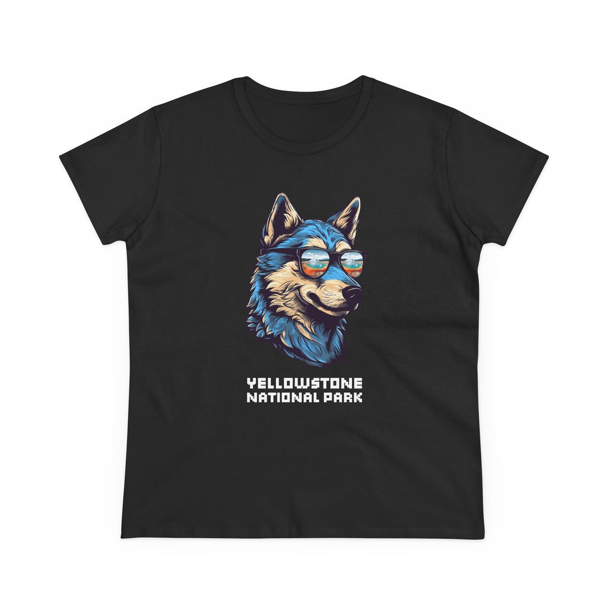 Yellowstone National Park Women's T-Shirt - Cool Wolf