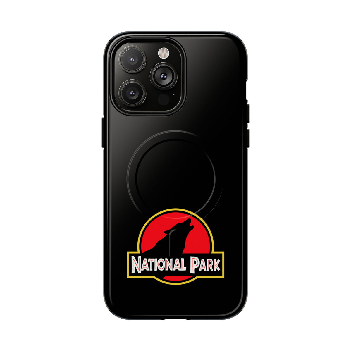 Wolf National Park iPhone Case with MagSafe - Parody Logo