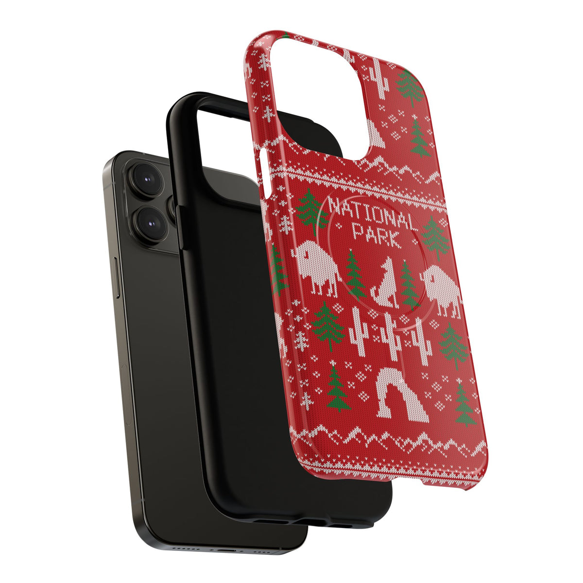 National Park iPhone Case with MagSafe - Fair Isle Pattern