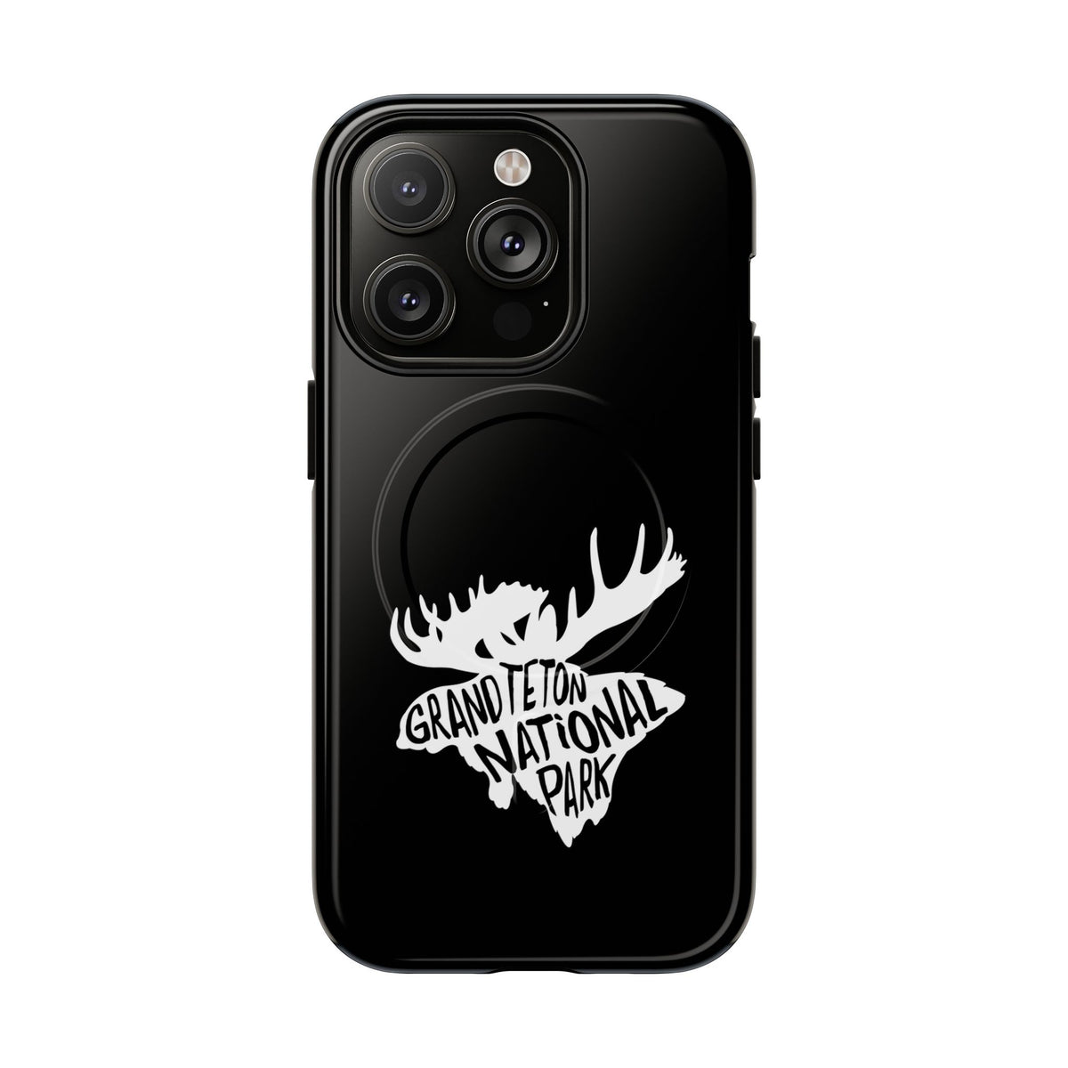 Grand Teton National Park iPhone Case with MagSafe - Moose Design