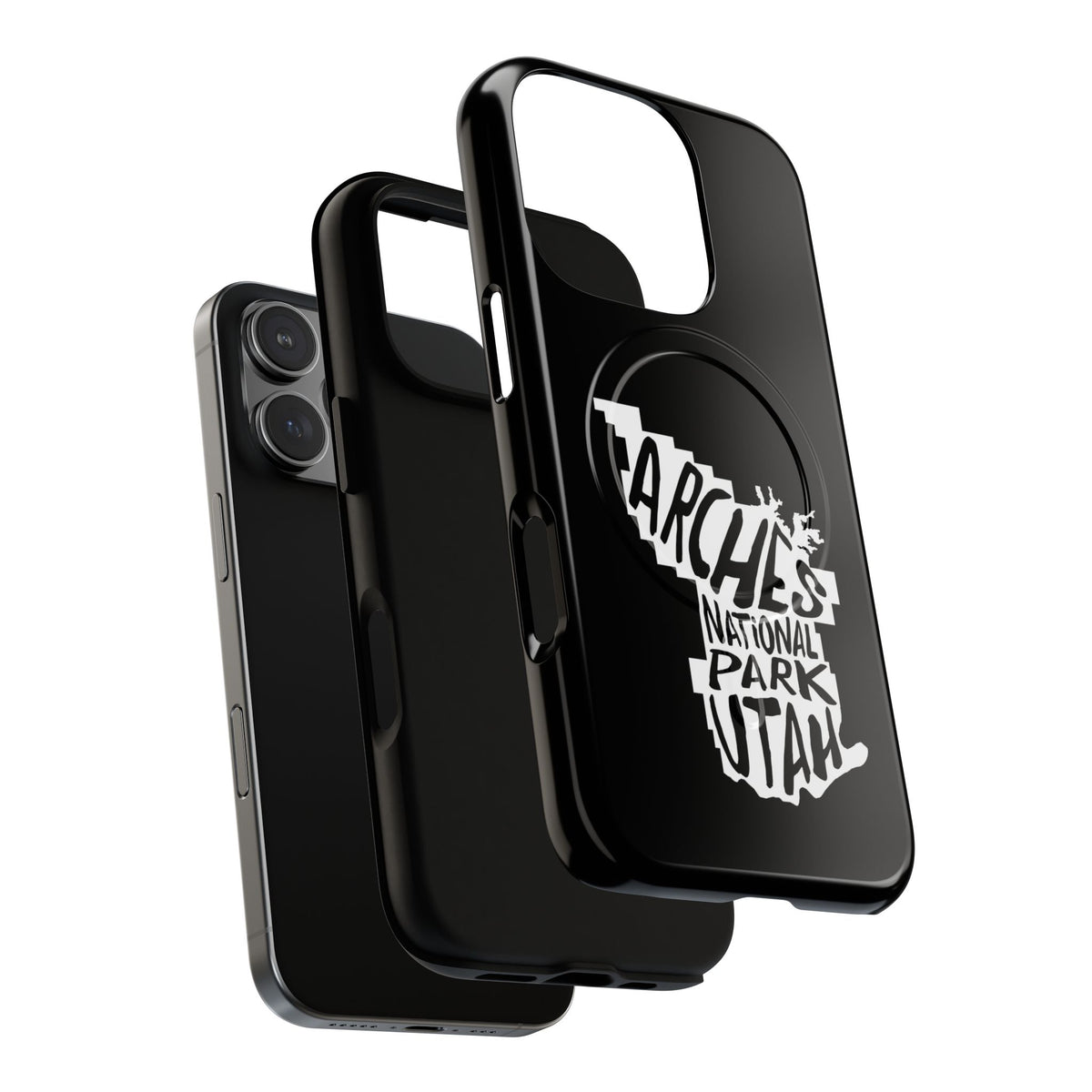 Arches National Park iPhone Case with MagSafe - Map Design