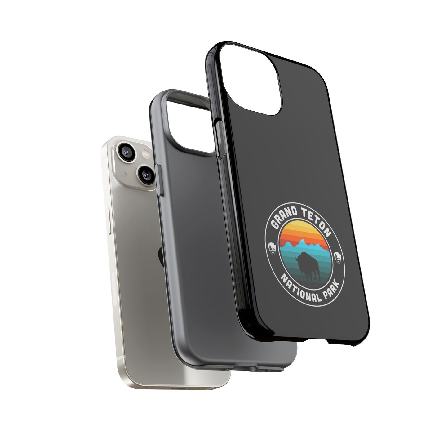 Grand Teton National Park Phone Case - Round Emblem Design