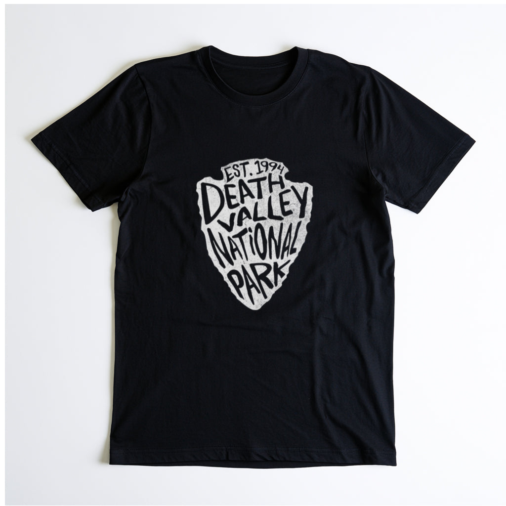 Death Valley National Park T-Shirt - Arrowhead Design in Black