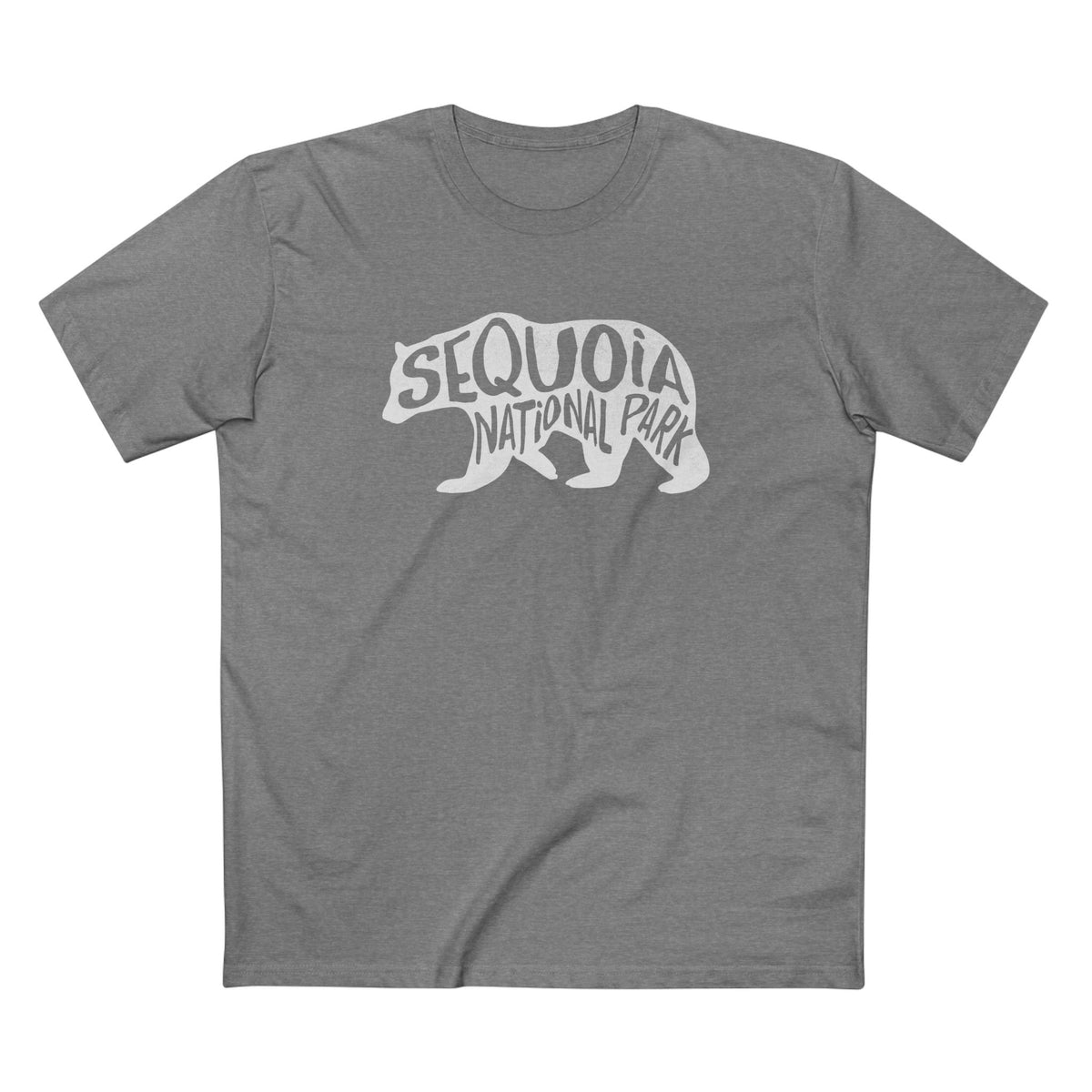 Sequoia National Park T-Shirt - Black Bear in Athletic Heather
