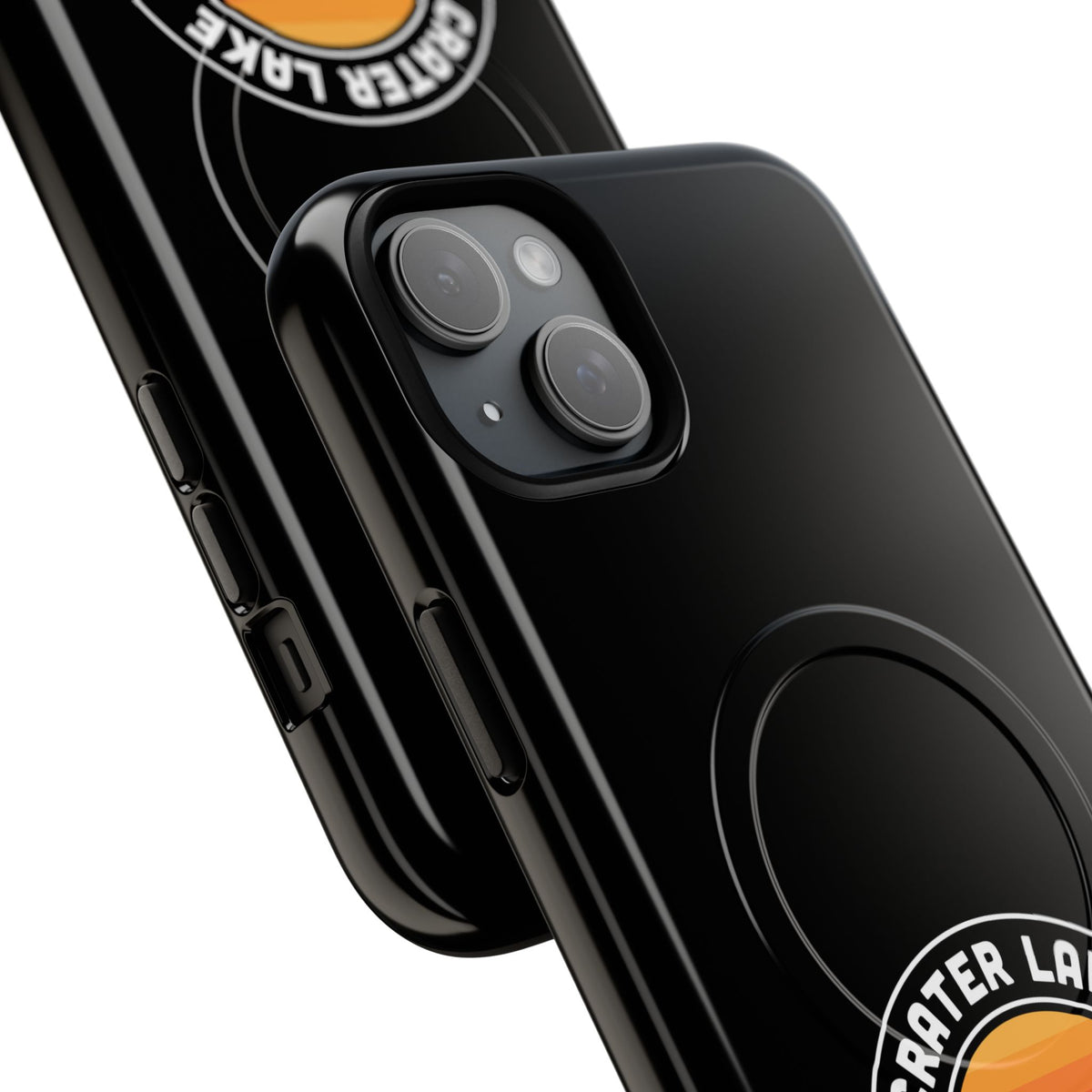 Crater Lake National Park iPhone Case with MagSafe - Round Emblem Design