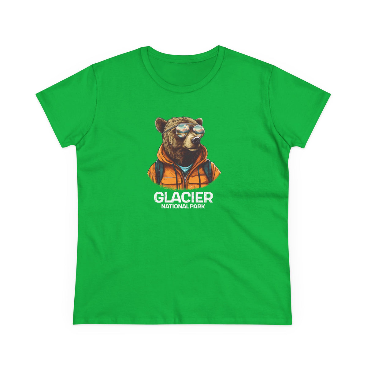Glacier National Park Women's T-Shirt - Cool Grizzly Bear