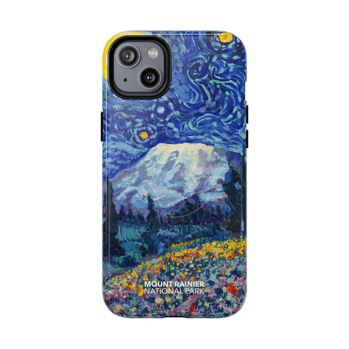 Mount Rainier National Park iPhone Case with MagSafe - Starry Night