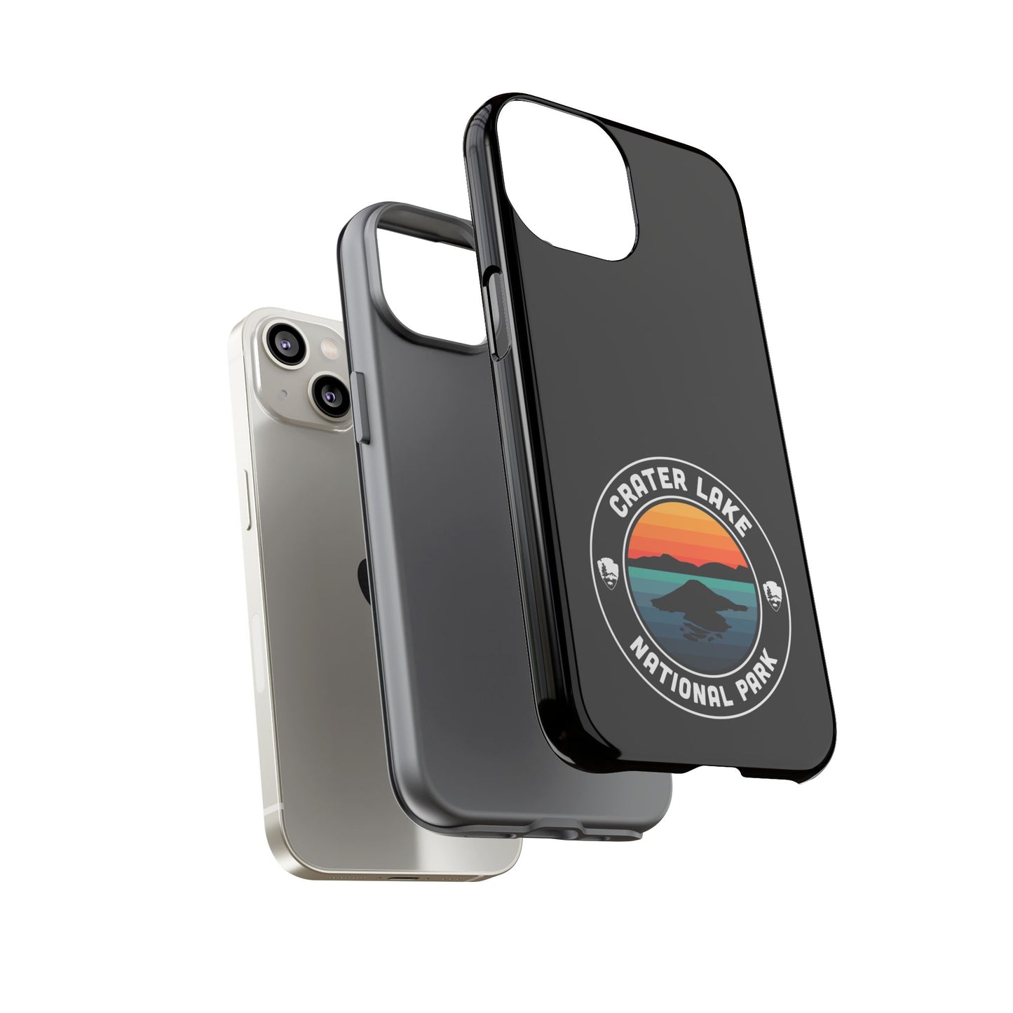 Crater Lake National Park Phone Case - Round Emblem Design