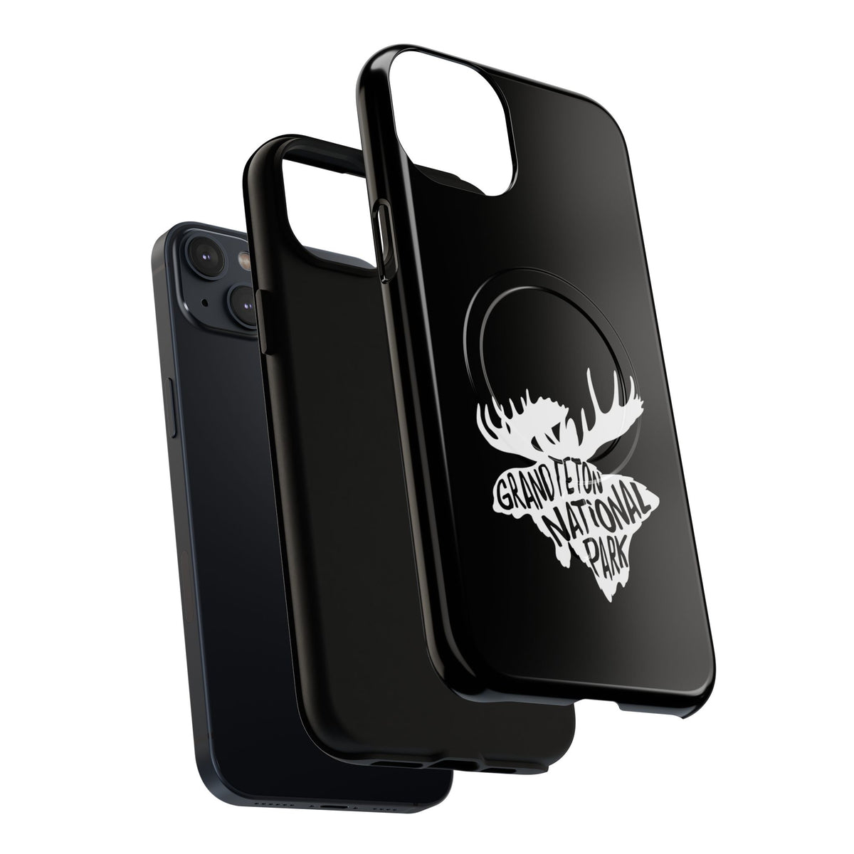 Grand Teton National Park iPhone Case with MagSafe - Moose Design