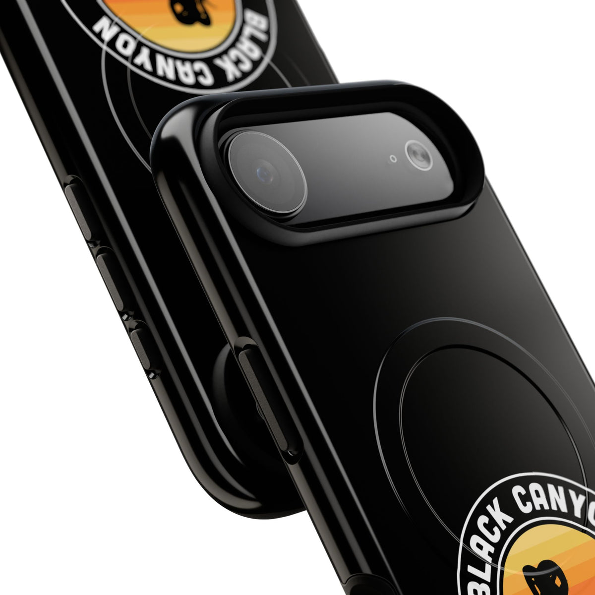 Black Canyon of the Gunnison National Park iPhone Case with MagSafe - Round Emblem Design
