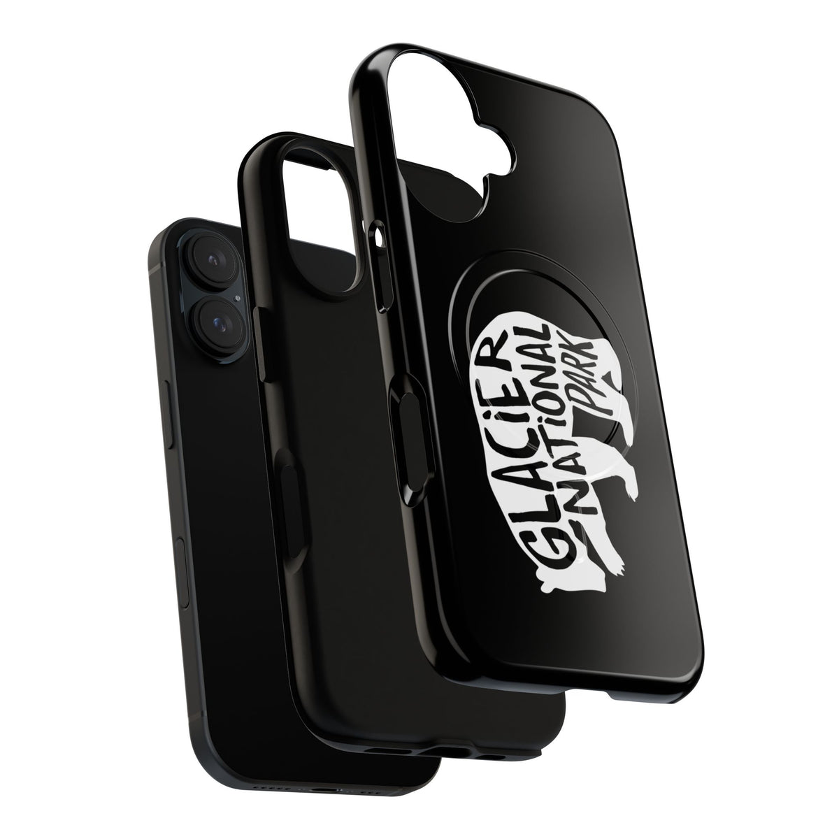 Glacier National Park iPhone Case with MagSafe - Grizzly Bear Design