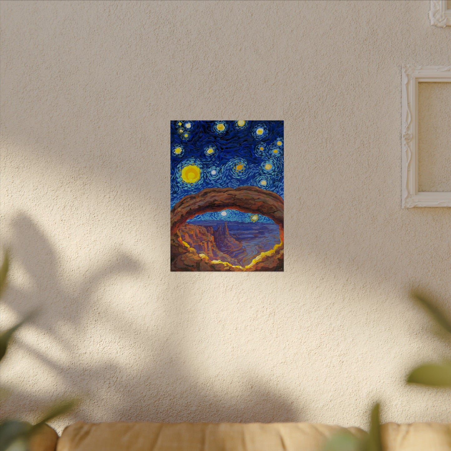 Canyonlands National Park Starry Night Poster - Premium Textured Paper