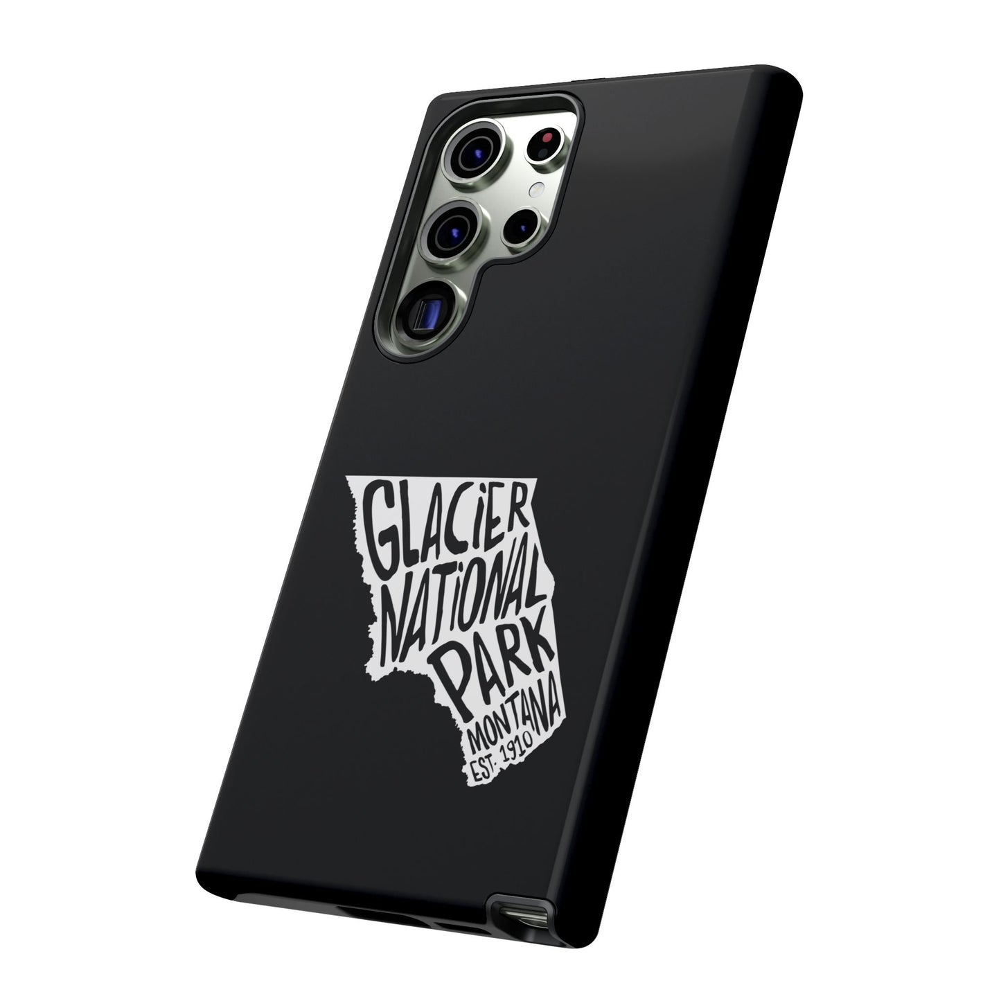 Glacier National Park Phone Case - Map Design