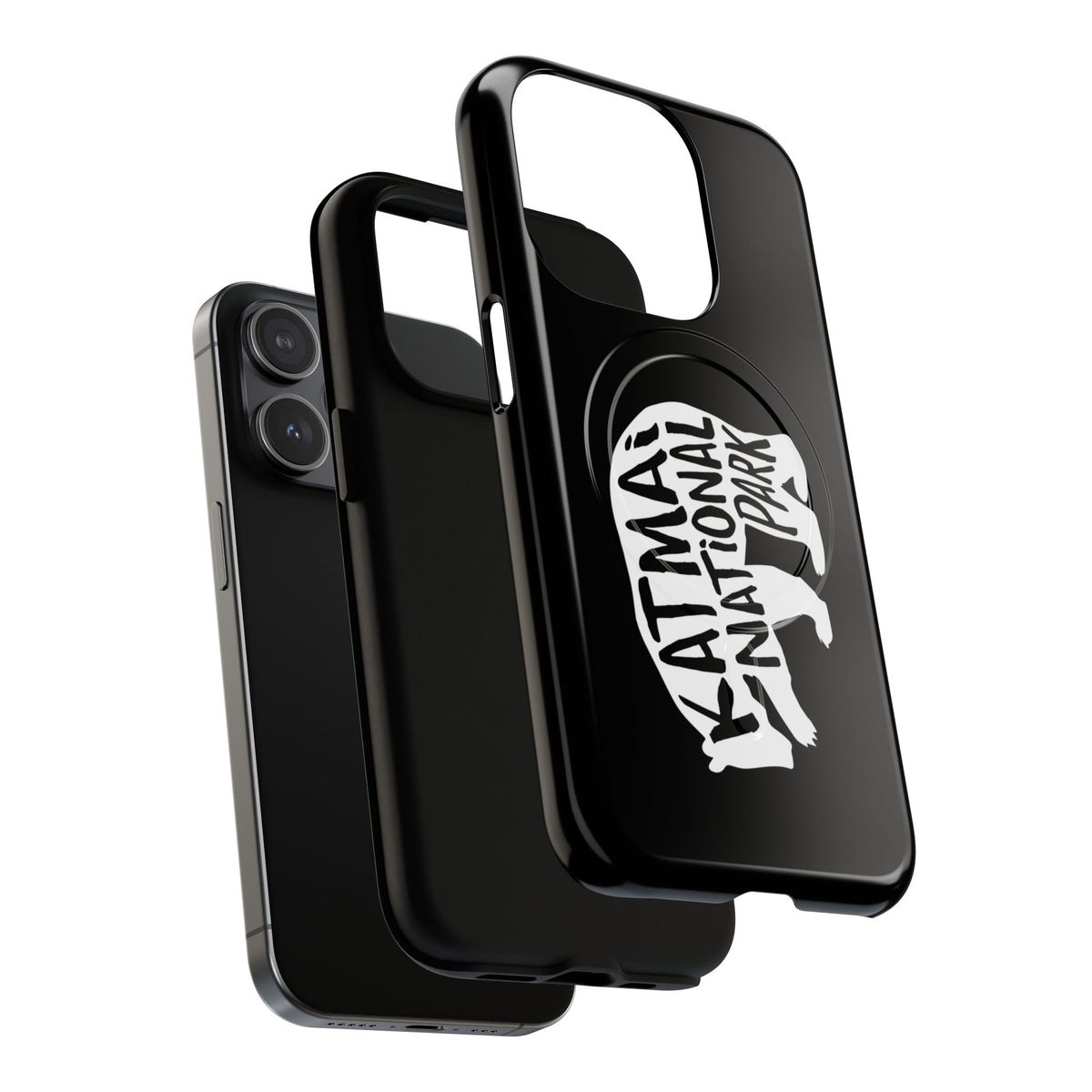 Katmai National Park iPhone Case with MagSafe - Grizzly Bear Design