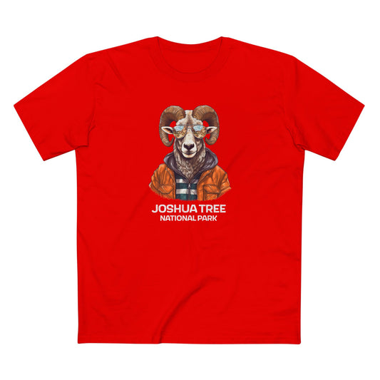 Joshua Tree National Park T-Shirt - Bighorn Sheep in Red