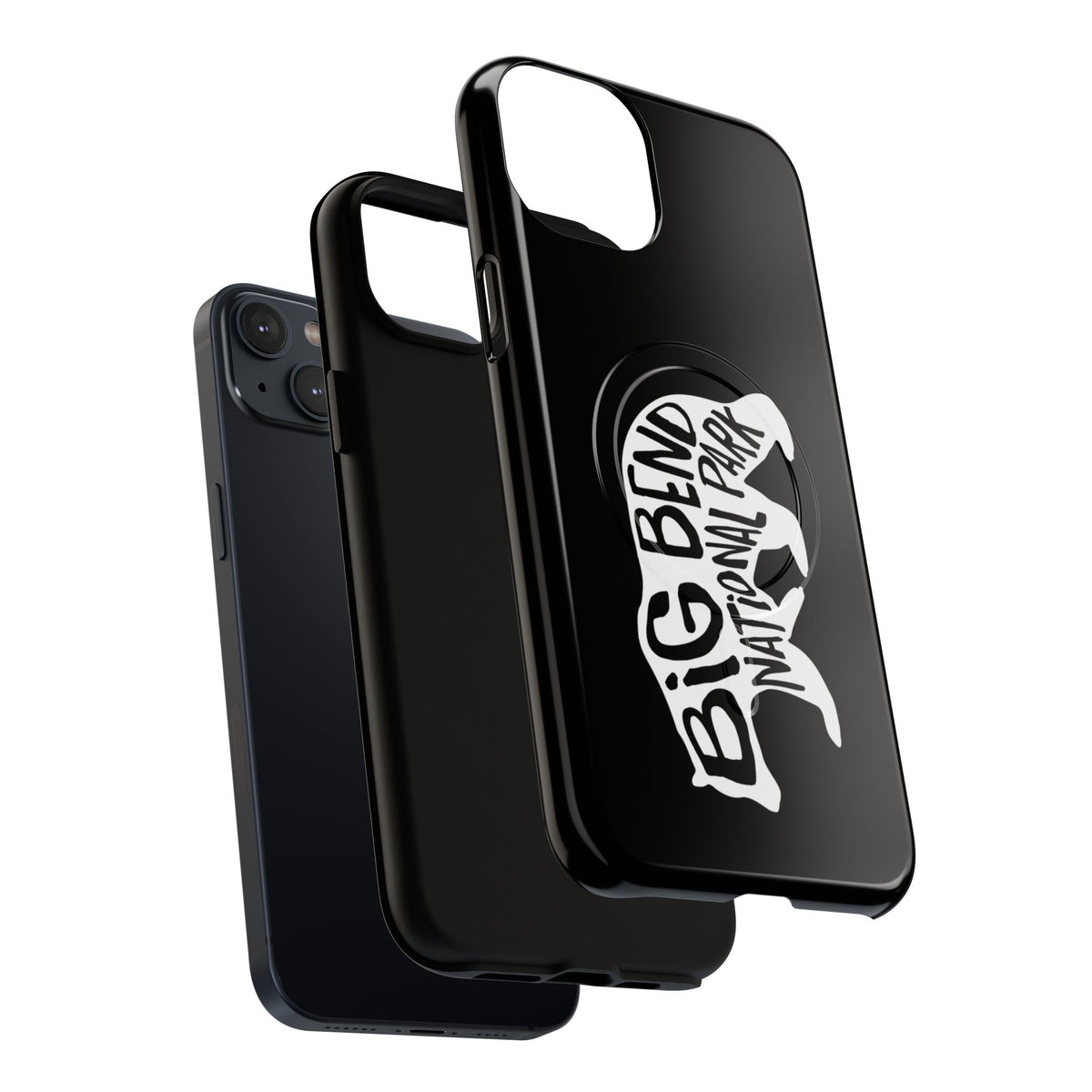Big Bend National Park iPhone Case with MagSafe - Black Bear Design
