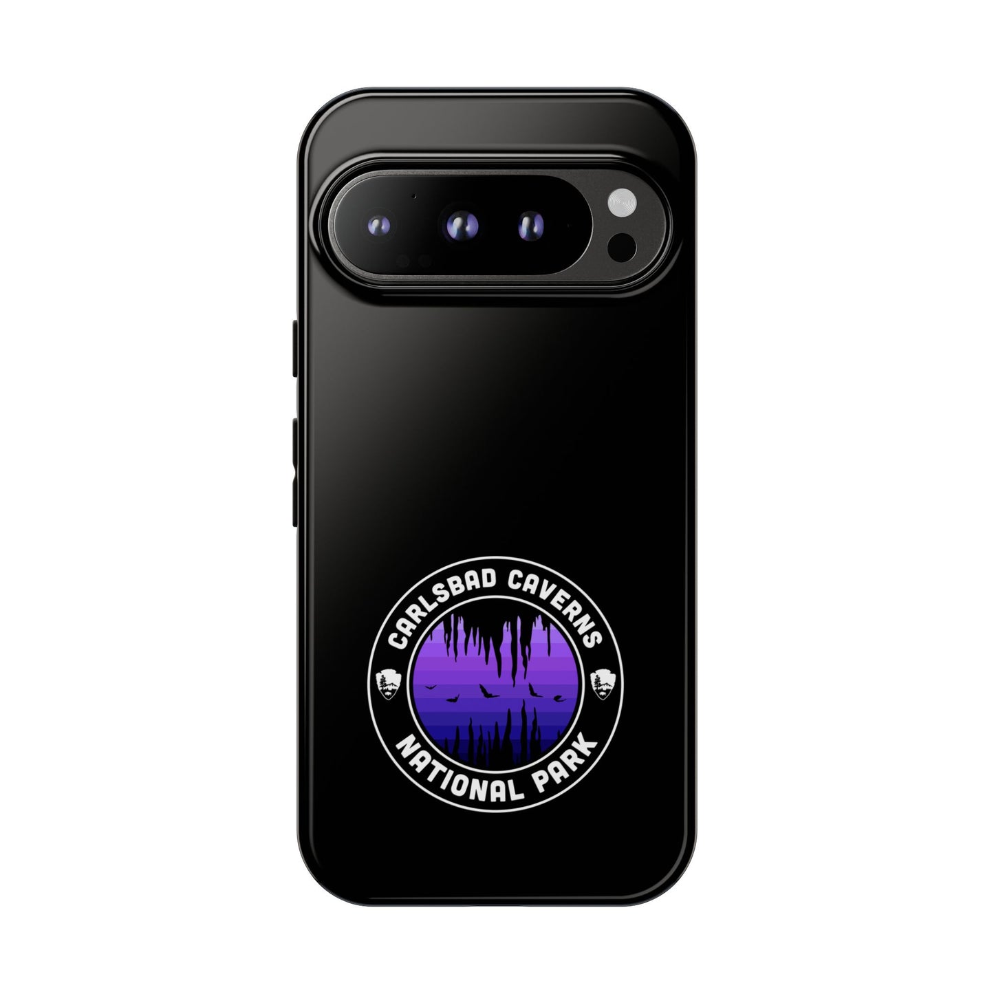 Carlsbad Caverns National Park Phone Case - Round Emblem Design