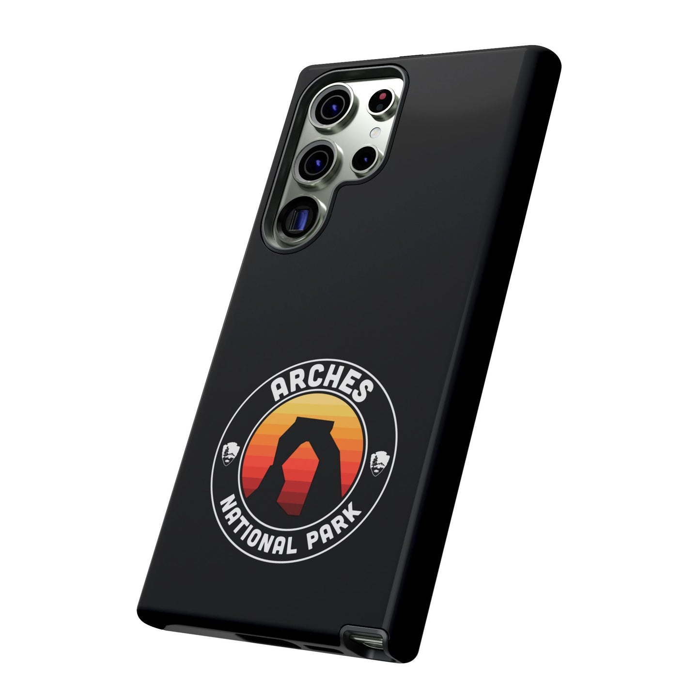 Arches National Park Phone Case - Round Emblem Design