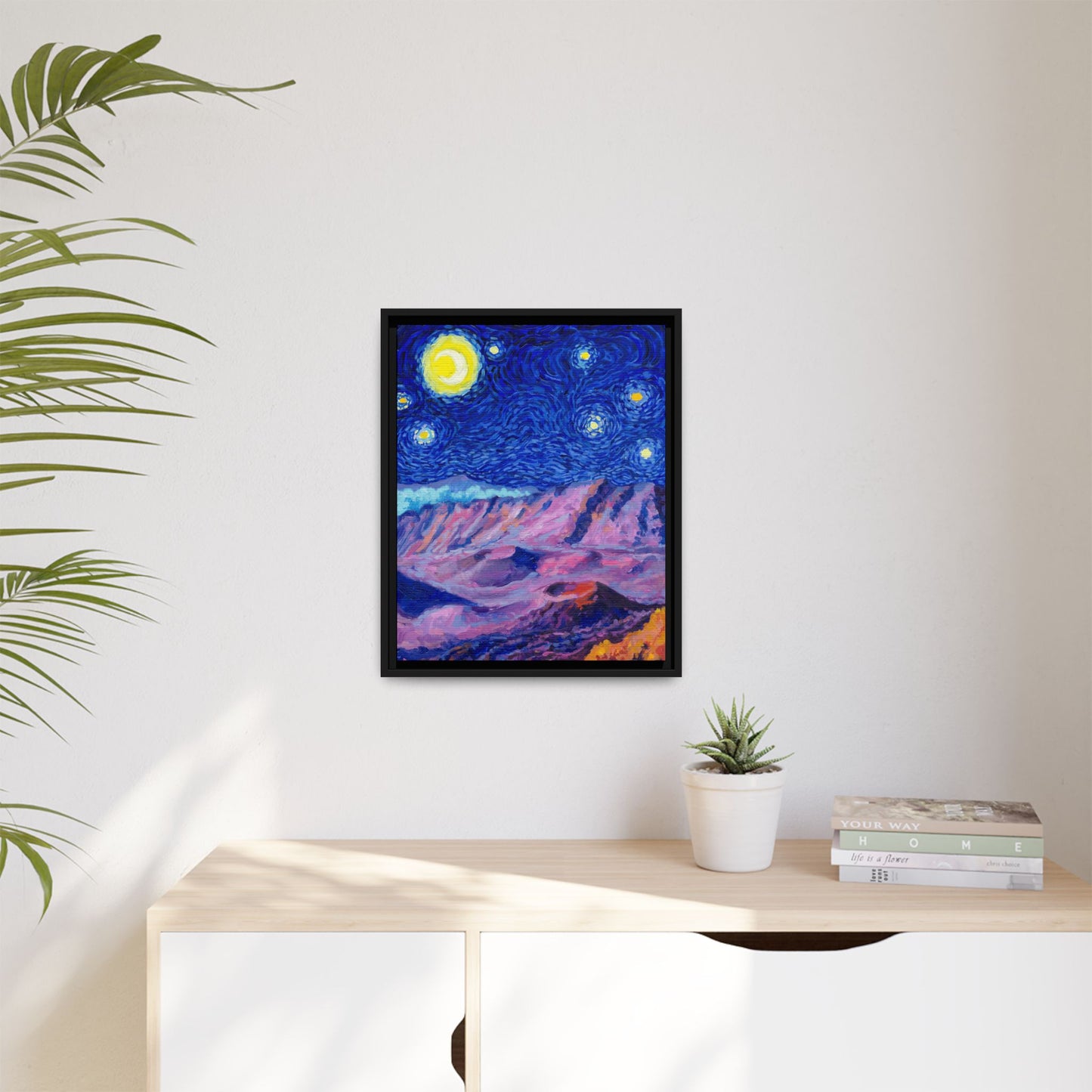 Haleakala National Park Framed Canvas - The Starry Night