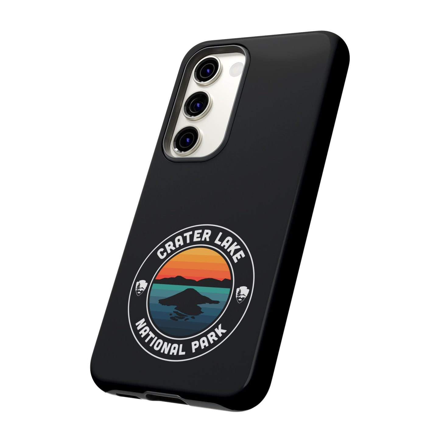 Crater Lake National Park Phone Case - Round Emblem Design