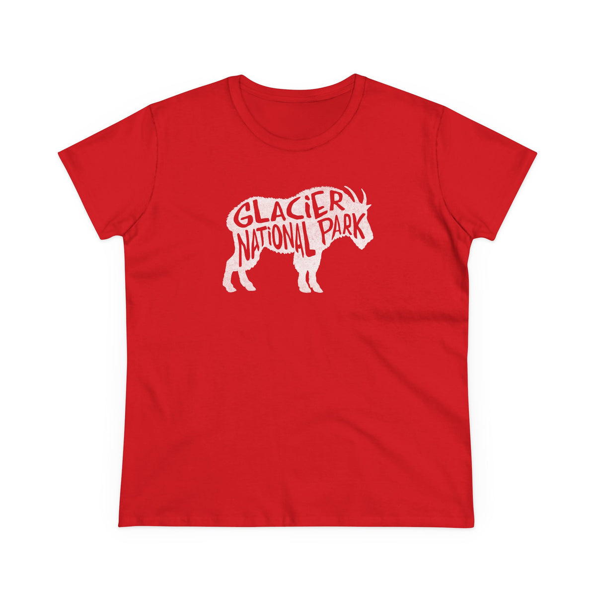 Glacier National Park Women's T-Shirt - Mountain Goat