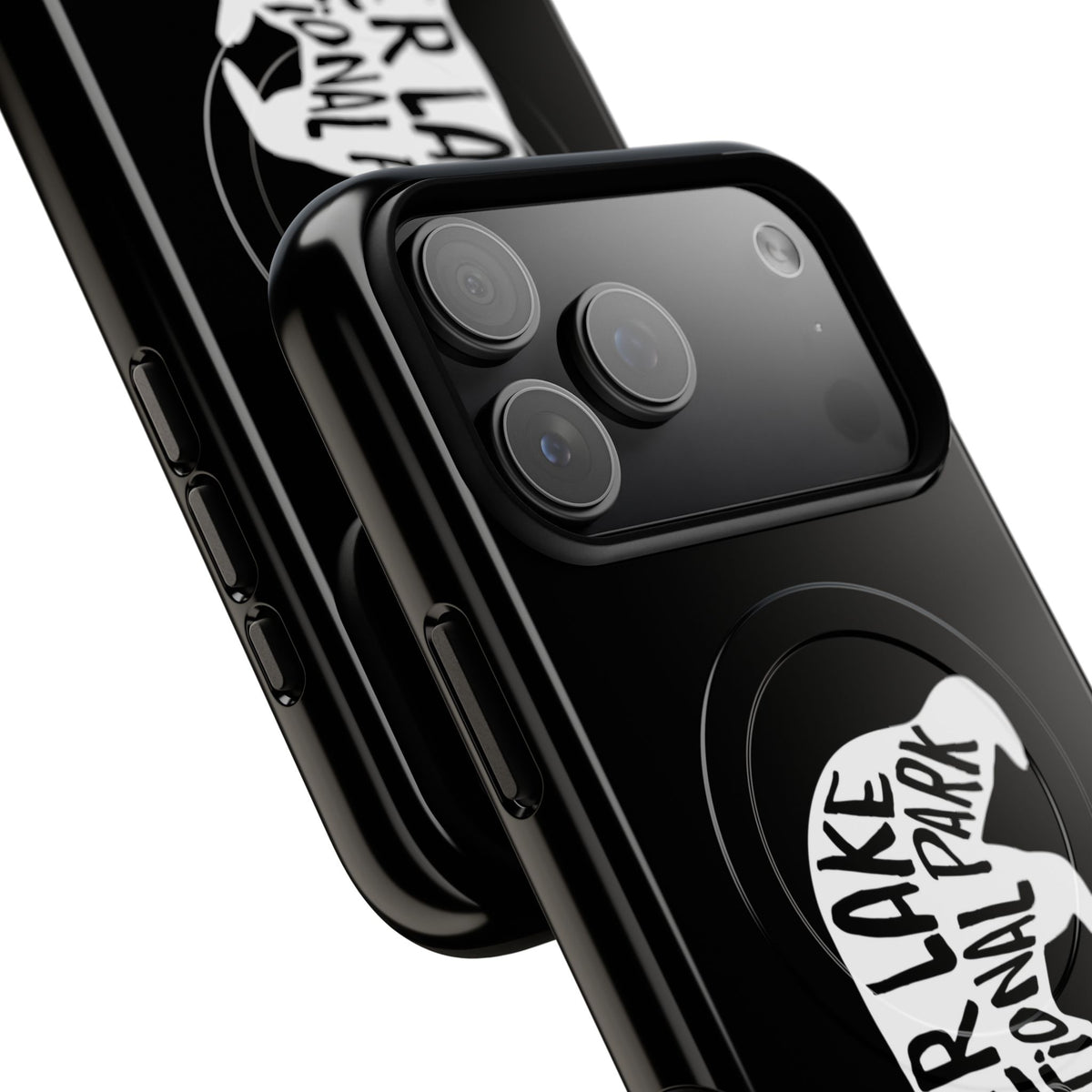 Crater Lake National Park iPhone Case with MagSafe - Black Bear Design