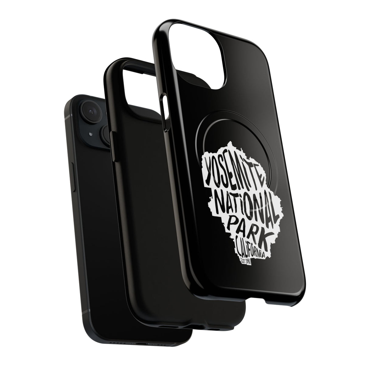 Yosemite National Park iPhone Case with MagSafe - Map Design