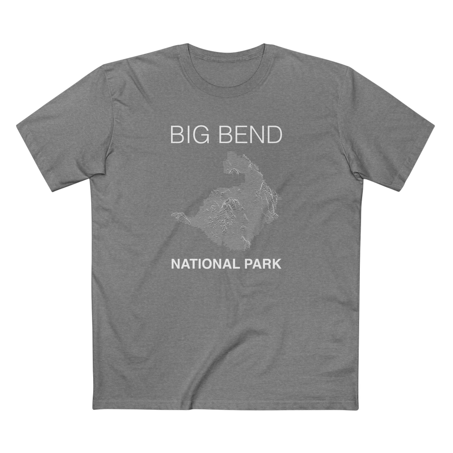 Big Bend National Park T-Shirt Lines in Athletic Heather