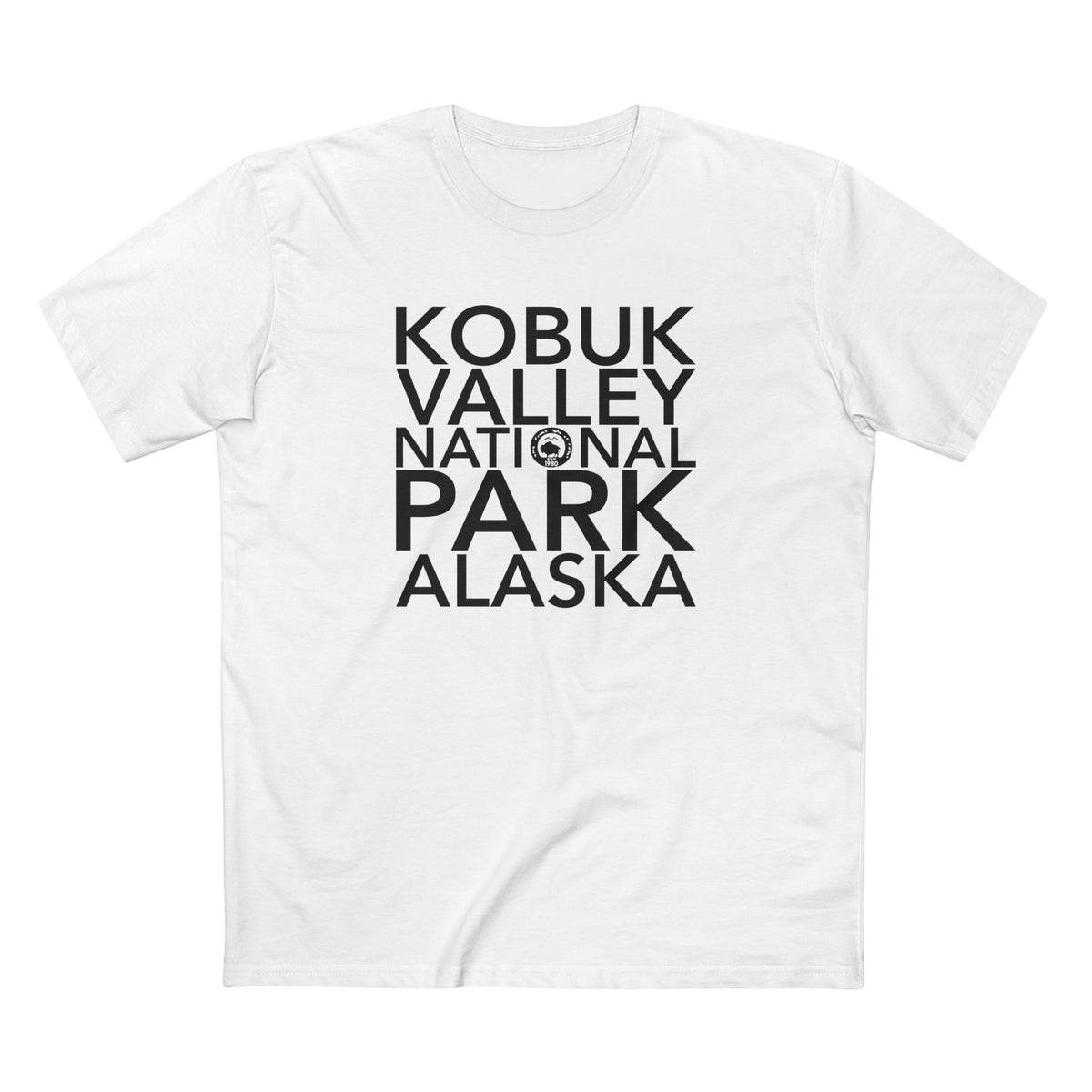 Kobuk Valley National Park T-Shirt Block Text in White