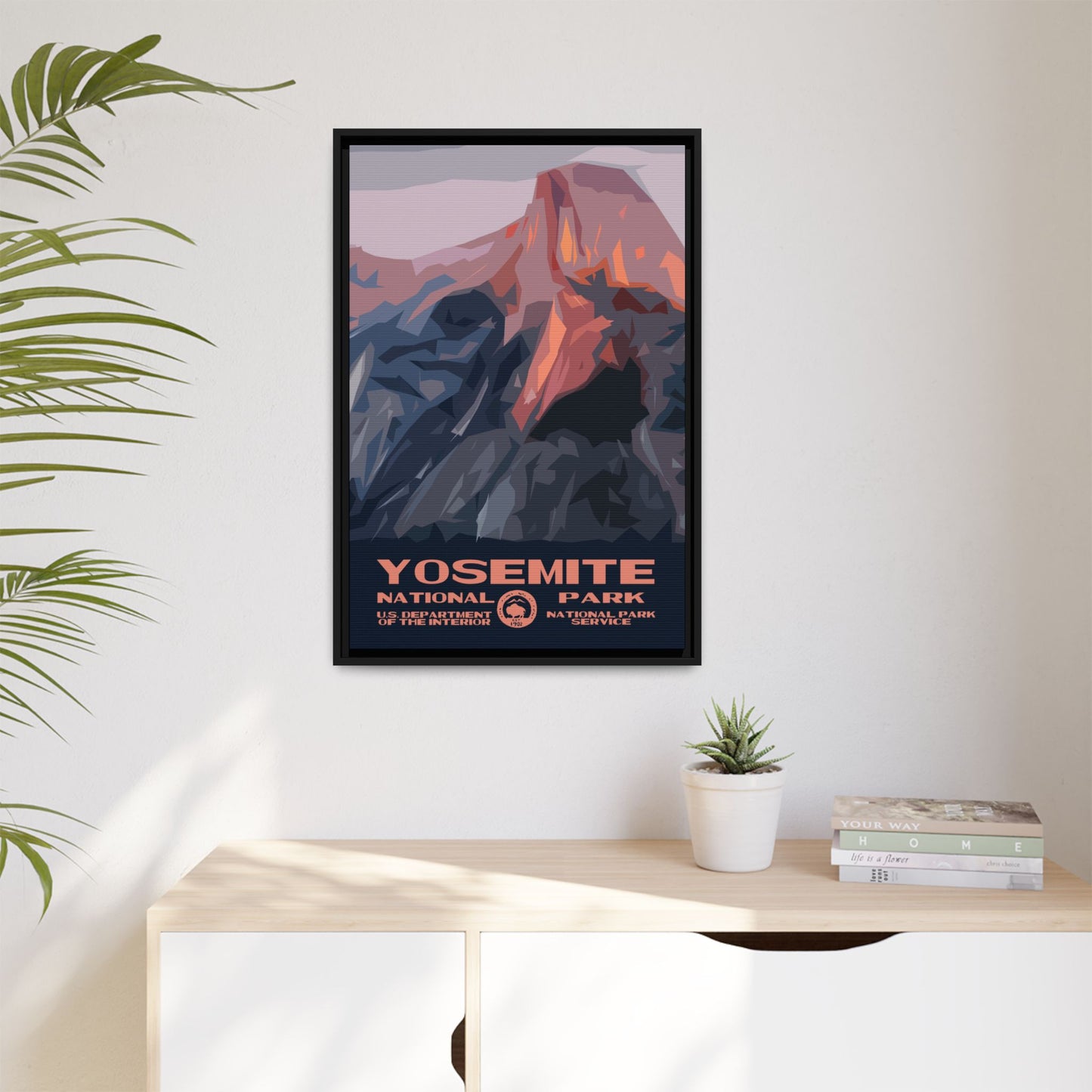 Yosemite National Park Framed Canvas - WPA Poster