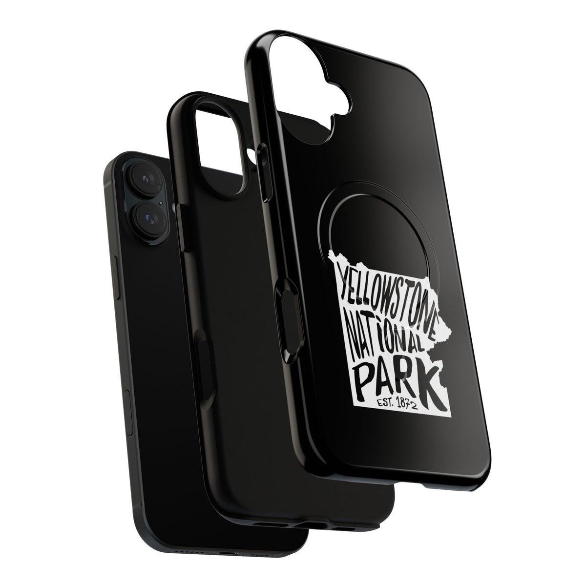 Yellowstone National Park iPhone Case with MagSafe - Map Design