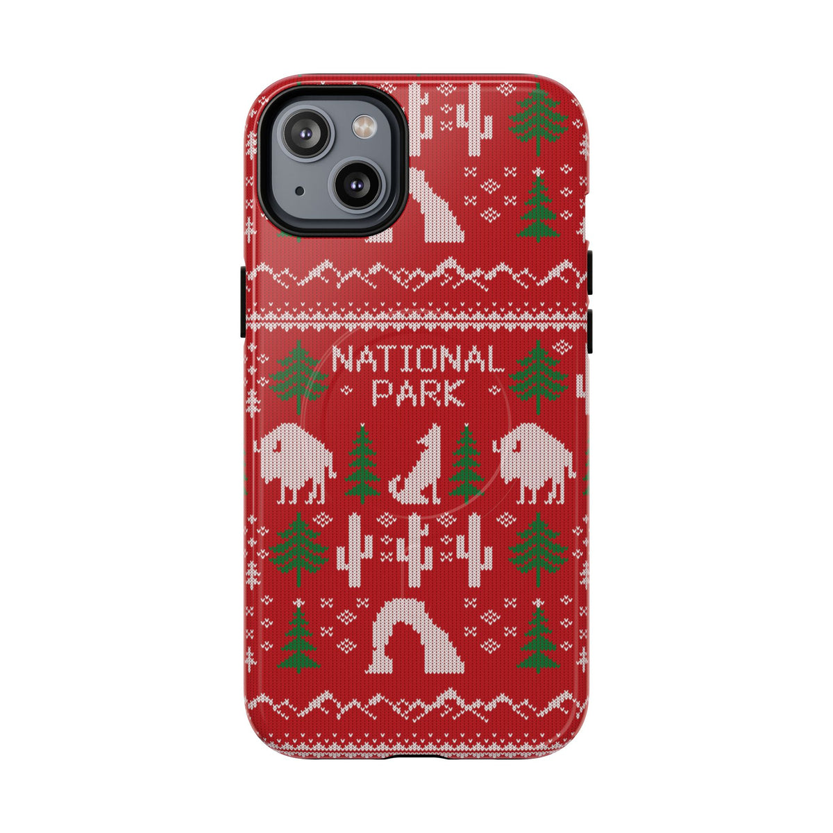National Park iPhone Case with MagSafe - Fair Isle Pattern