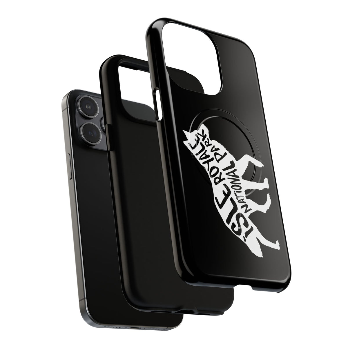 Isle Royale National Park iPhone Case with MagSafe - Wolf Design