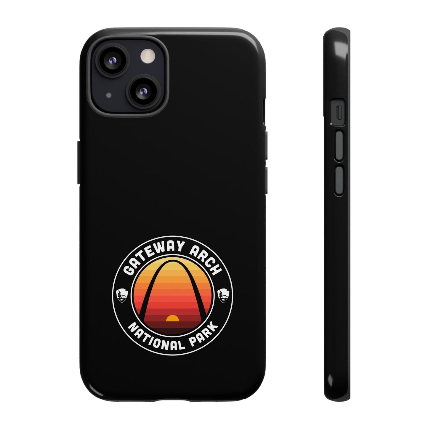 Gateway Arch National Park Phone Case - Round Emblem Design