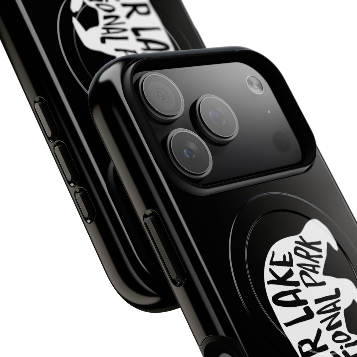 Crater Lake National Park iPhone Case with MagSafe - Black Bear Design