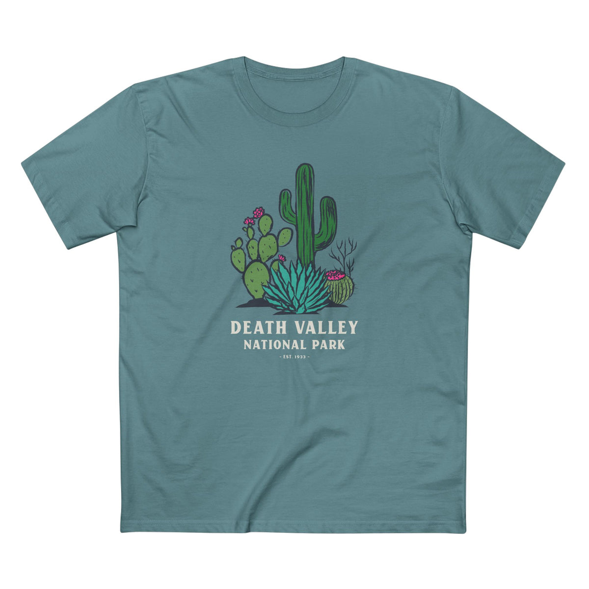 Death Valley National Park T-Shirt - Plants in Slate Blue
